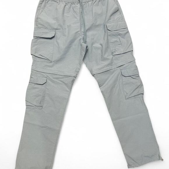 PacSun Convertible Cargo Pants Shorts | Light Blue Utility Zip-Off Men's Size L - Picture 1 of 7